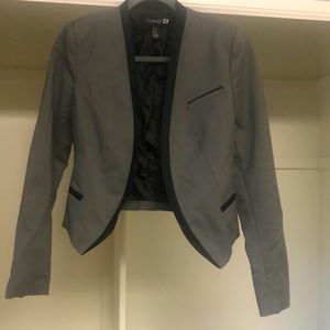 Gray & Black Blazer